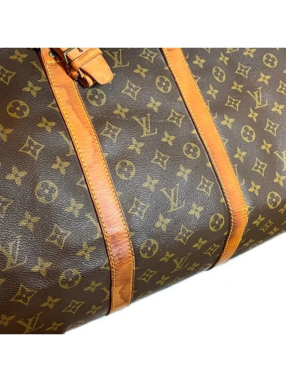 Louis Vuitton Keepall 55 Monogram Boston Bag Canvas